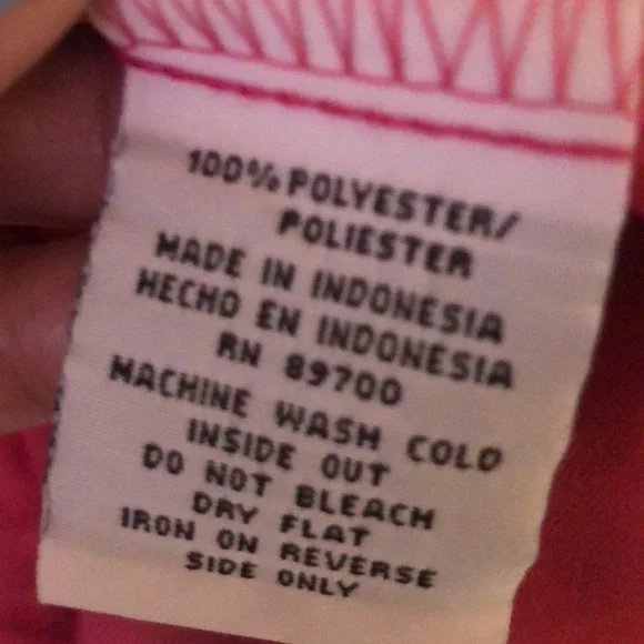 Beautiful Dress Cerise Color with Ornamental Accents and Ruffled Sleeves. - Picture 9 of 9